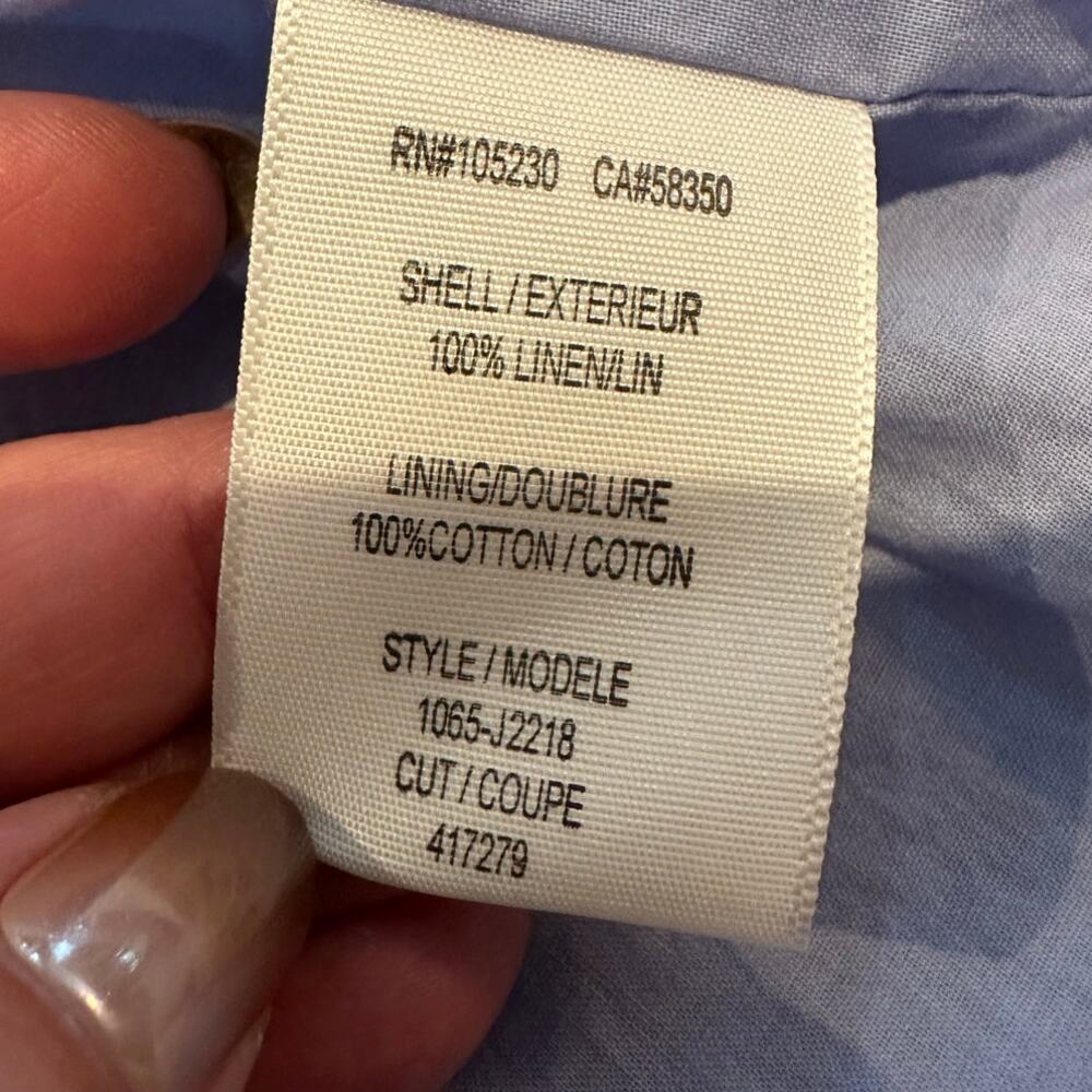 Joie Women’s Gruau Linen Blazer – Sunset Blue – Size 6 – Classic Style Capsule - Picture 4 of 8